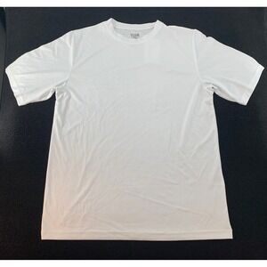 TEAM 365 Mens White Short‎ Sleeve T Shirt Athletic Performance Top M